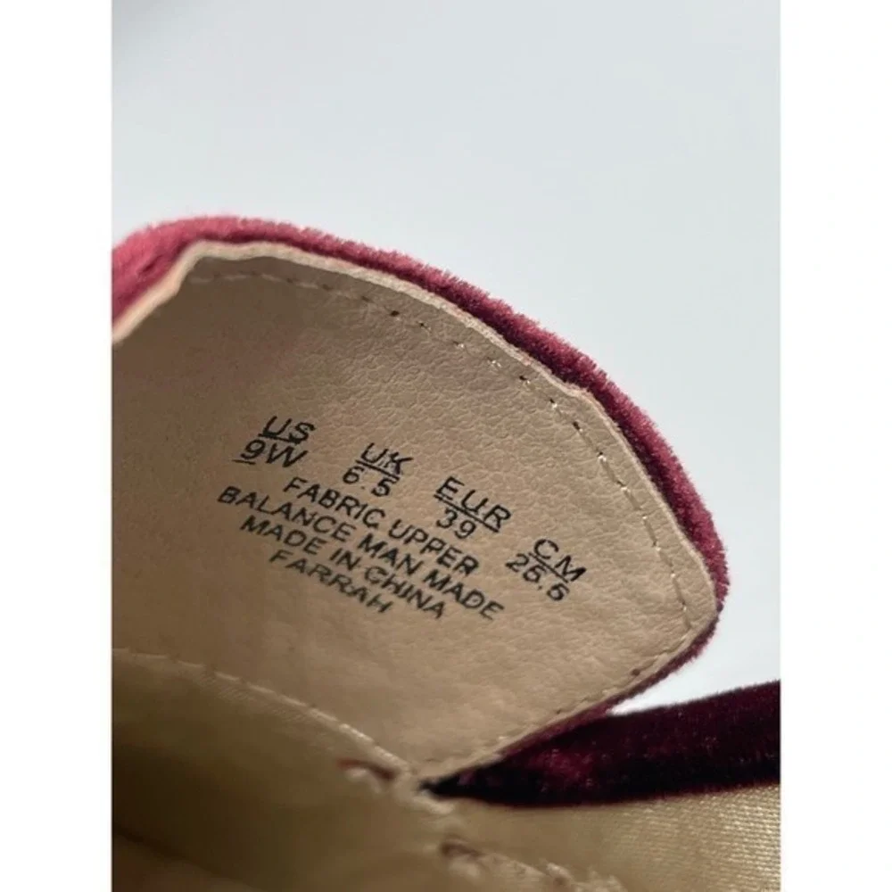 Pinot Noir‎ Velvet Farrah Loafer Women's Size 9W